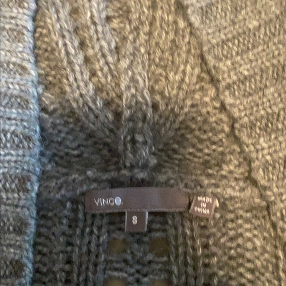 Vince hooded gray sweater
